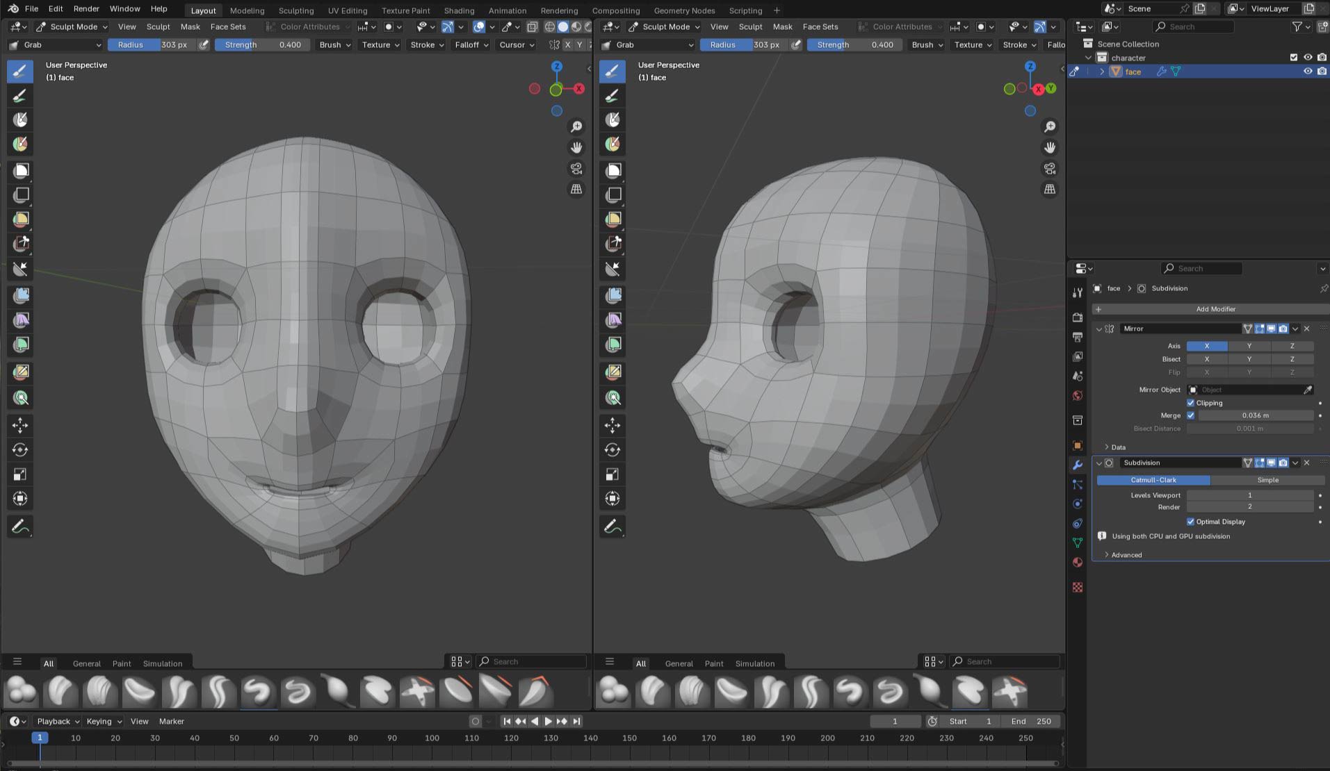 【DAY3】キャラクターモデリング