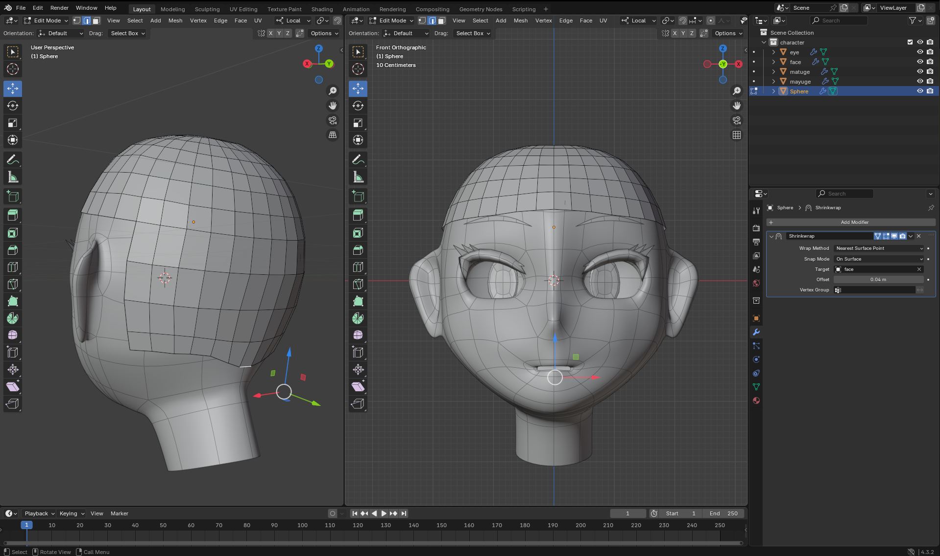 【DAY9】キャラクターモデリング