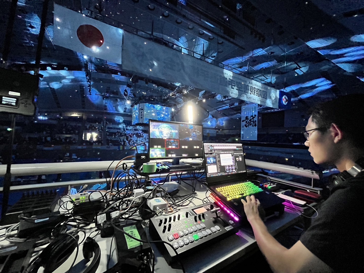 空手の世界大会映像制作、映像オペレーション