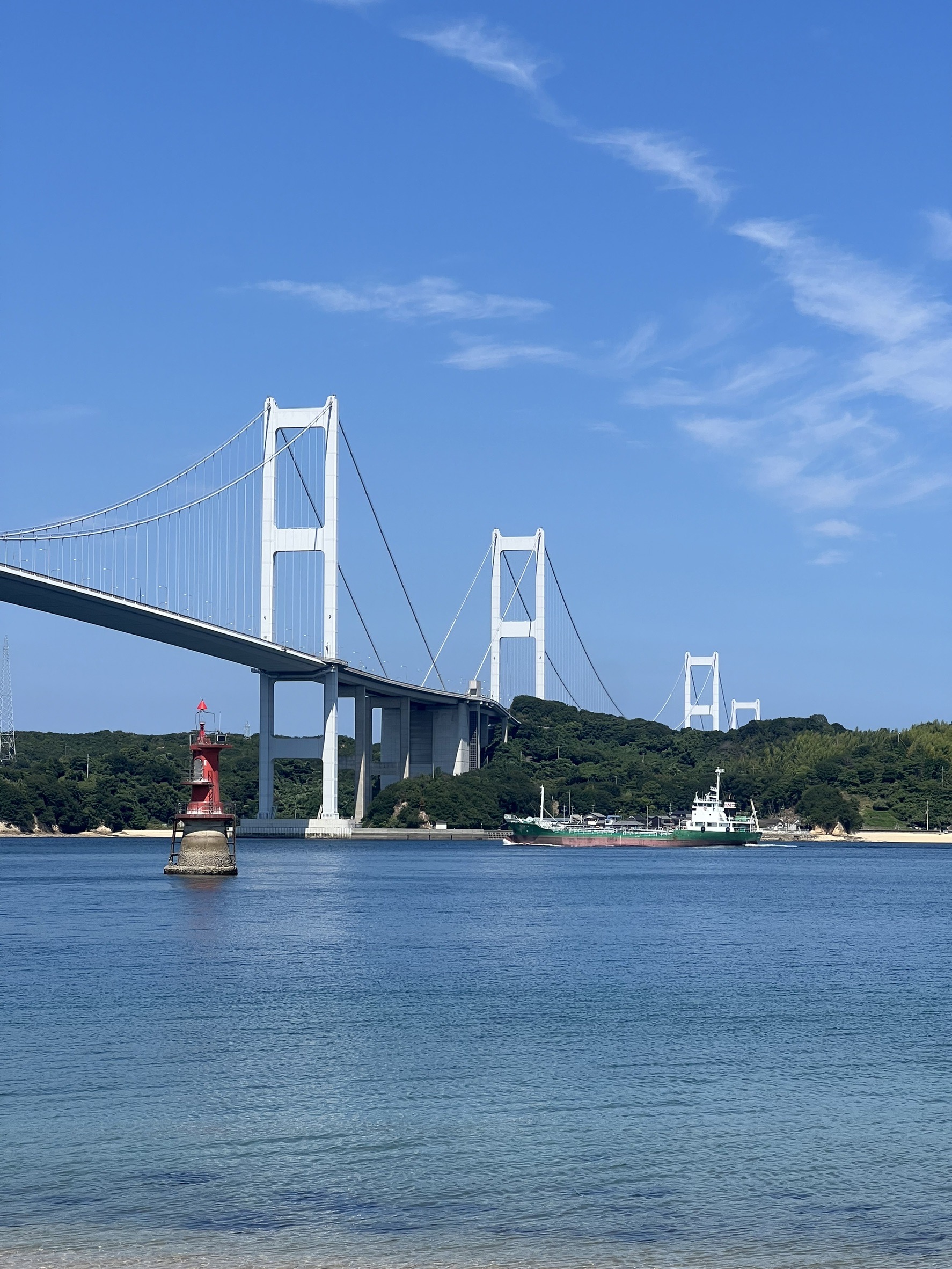 大阪南港フェリーに乗ってしまなみ海道へ撮影に。