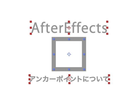 AfterEffects アンカーポイントについて
