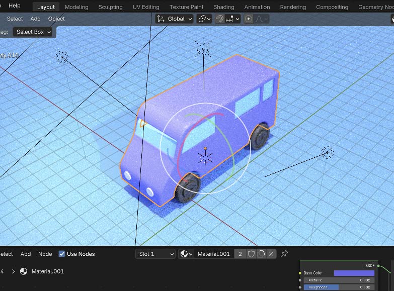 blenderで車を作る