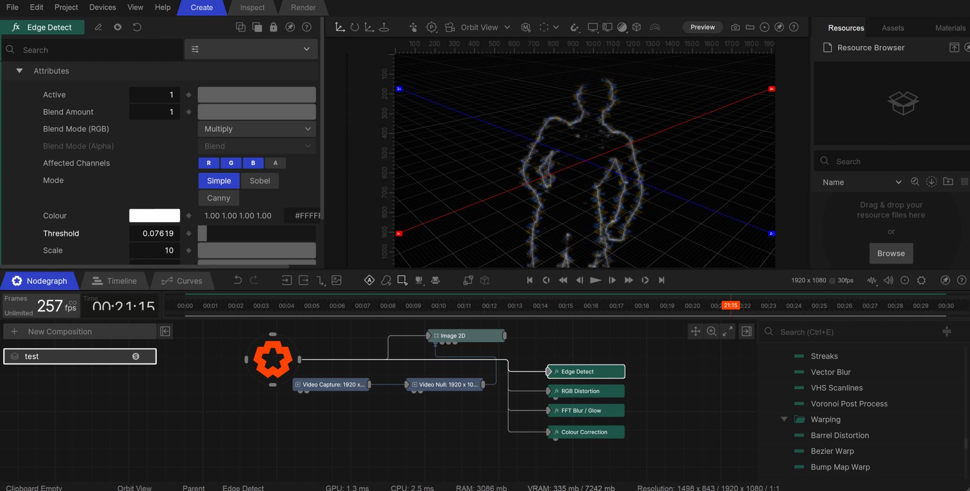 NOTCH作例5 エッジ検出