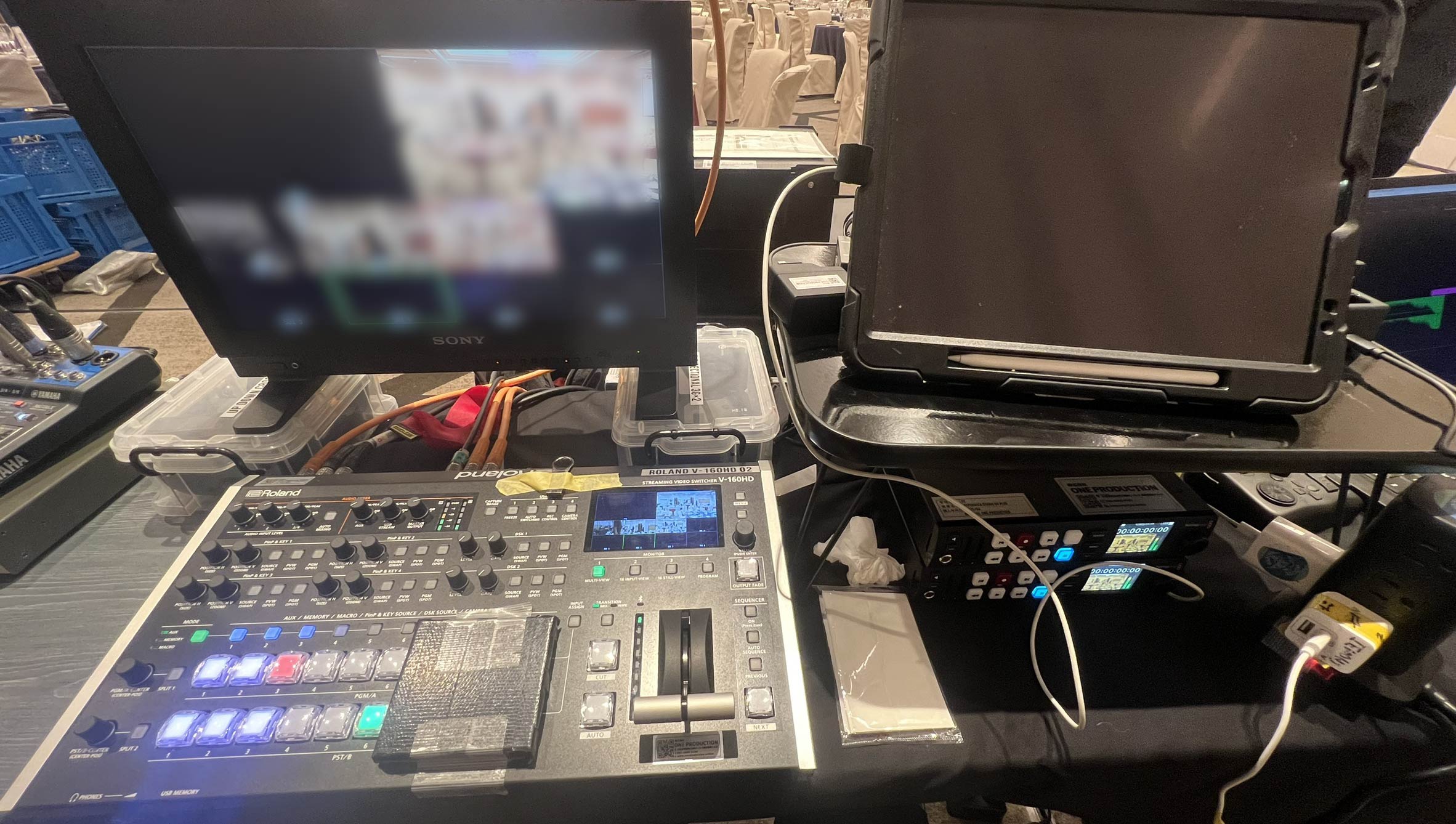 企業の周年記念パーティーカメラスイッチング@大阪